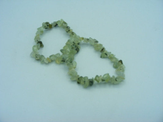 Prehnite chip bracelet Natural Prehnite Stretchy String Bracelet Natural Gemstone Crystal Bracelets Handmade Jewellery Bracelet Crystal