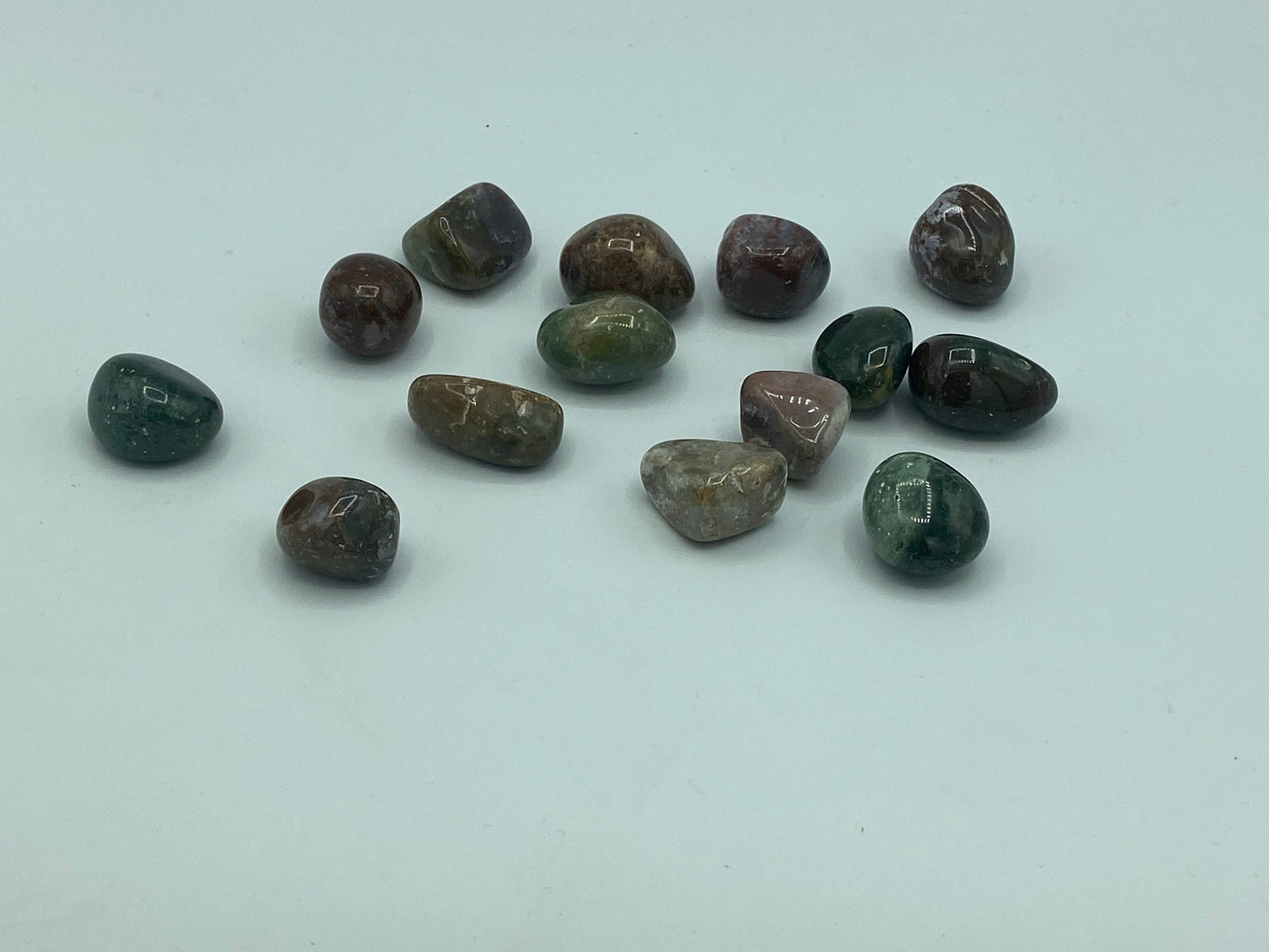 Ocean Jasper Tumble Stones, smooth crystal. Agate family