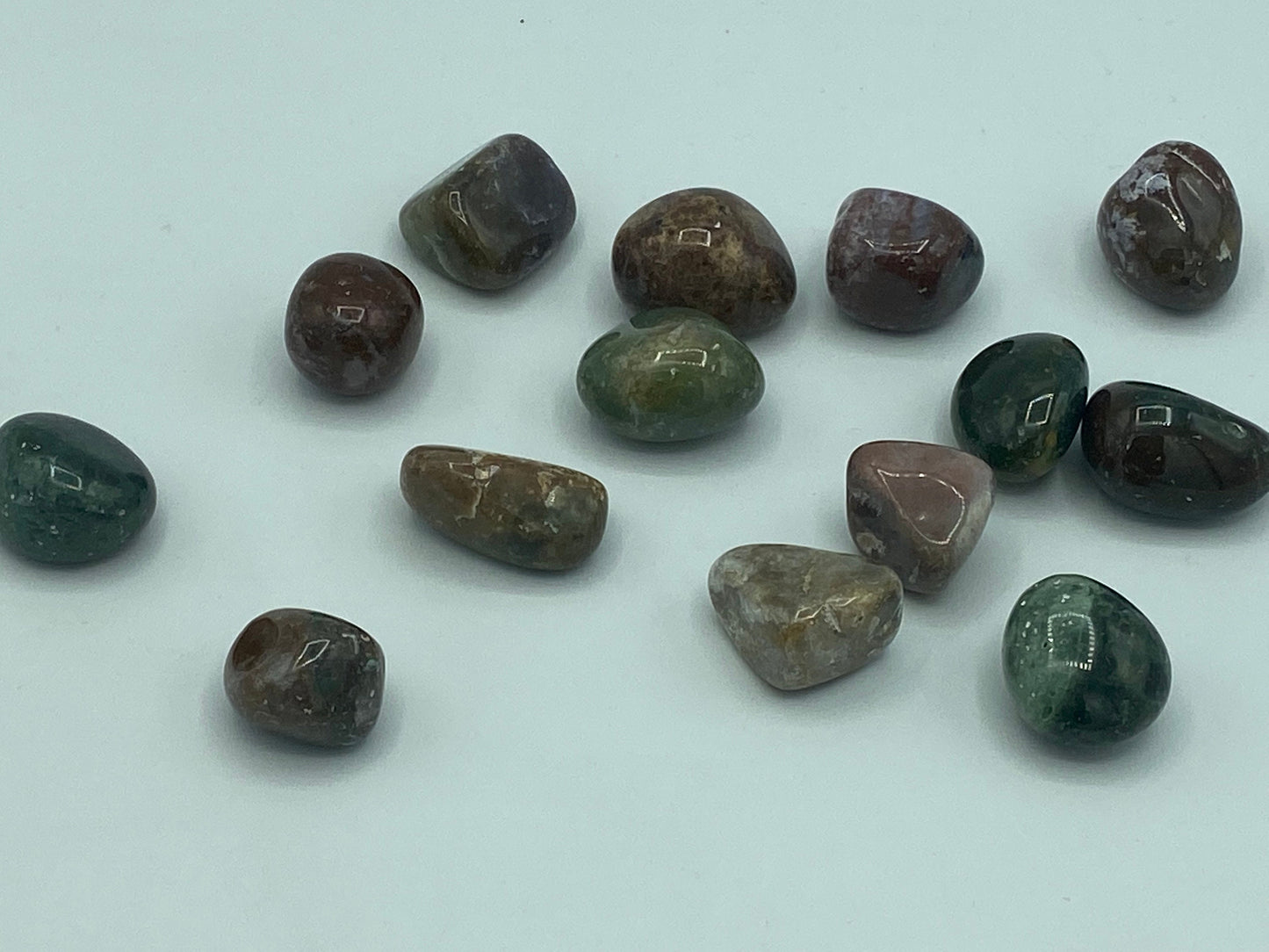 Ocean Jasper Tumble Stones, smooth crystal. Agate family