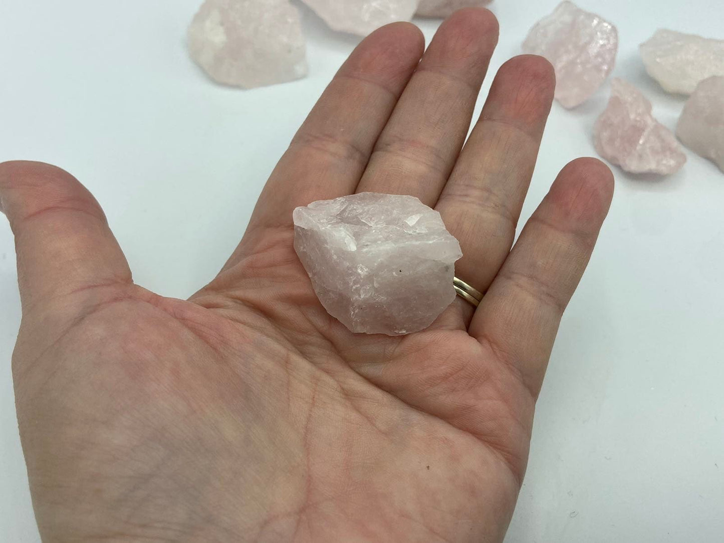 Rose Quartz, Raw natural, Crystal chunk, 100% Natural Clear Crystal Gemstone, Reiki Chakra Healing stone, Spiritual stone, pink quartz