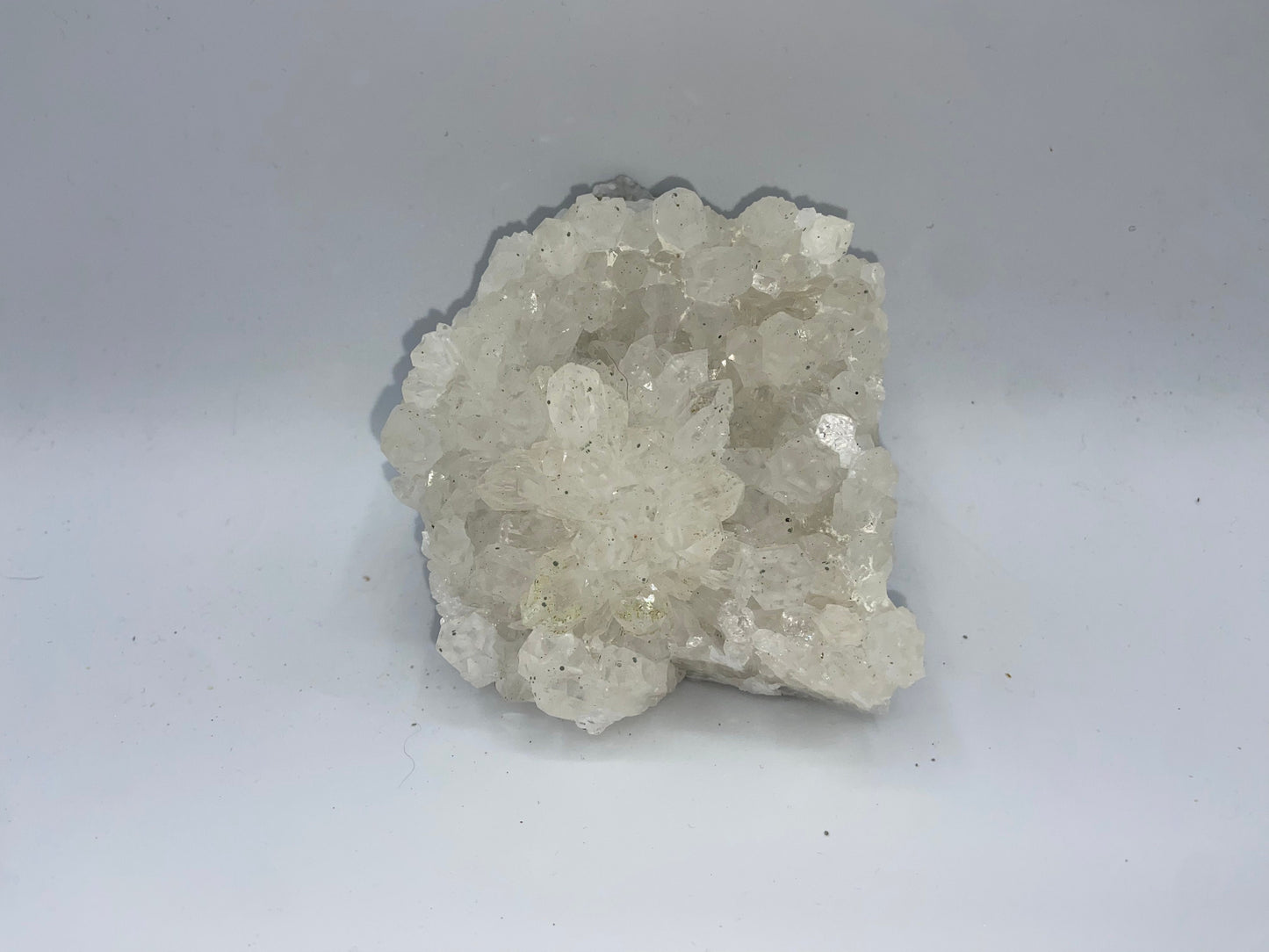 Clear Quartz Cluster, over 480g with pyrite inclusions. Freeform Cluster Mineral Specimen, Home Decor Crystal Stone Cluster