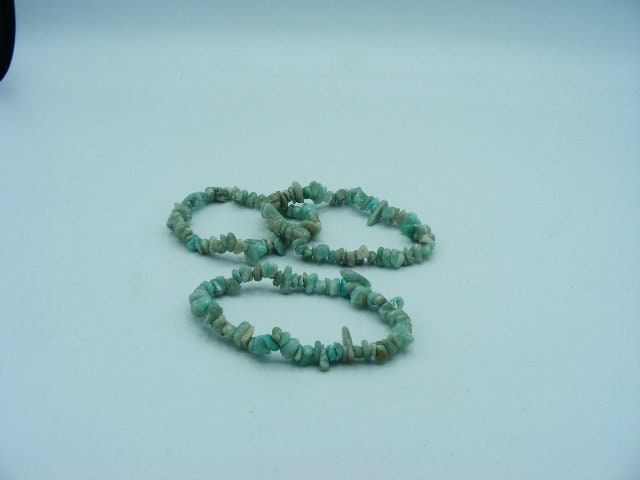 Amazonite chip bracelet, Amazonite Bracelet, Amazonite Jewelry, Stone Bracelet, Stretch Bracelet