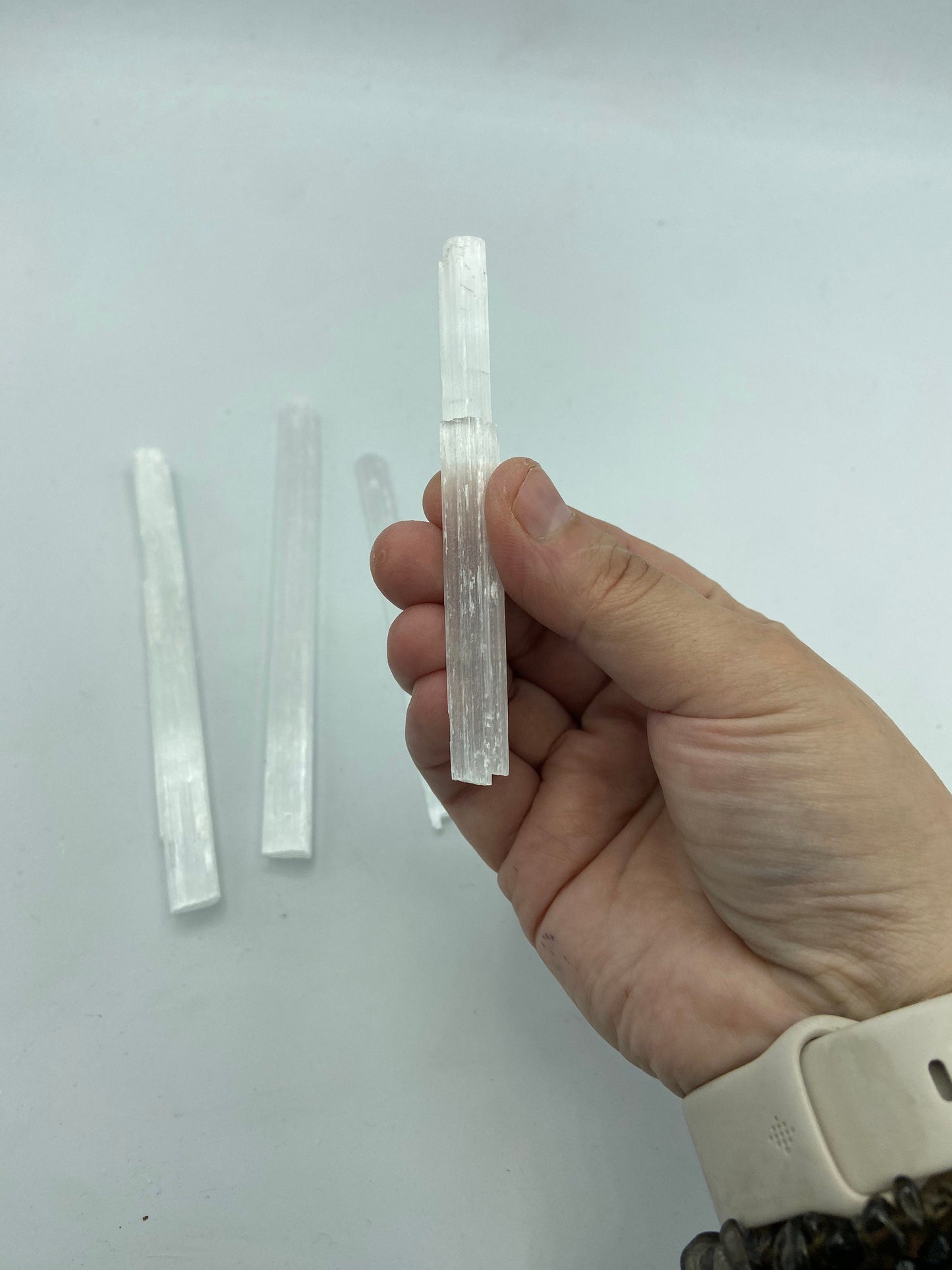 Selenite Wand approx 10-20cm Sticks, Selenite Charging Plate, Cleansing Crystal Stick, Aura Cleansing, Crystal Wand, Selenite Crystals