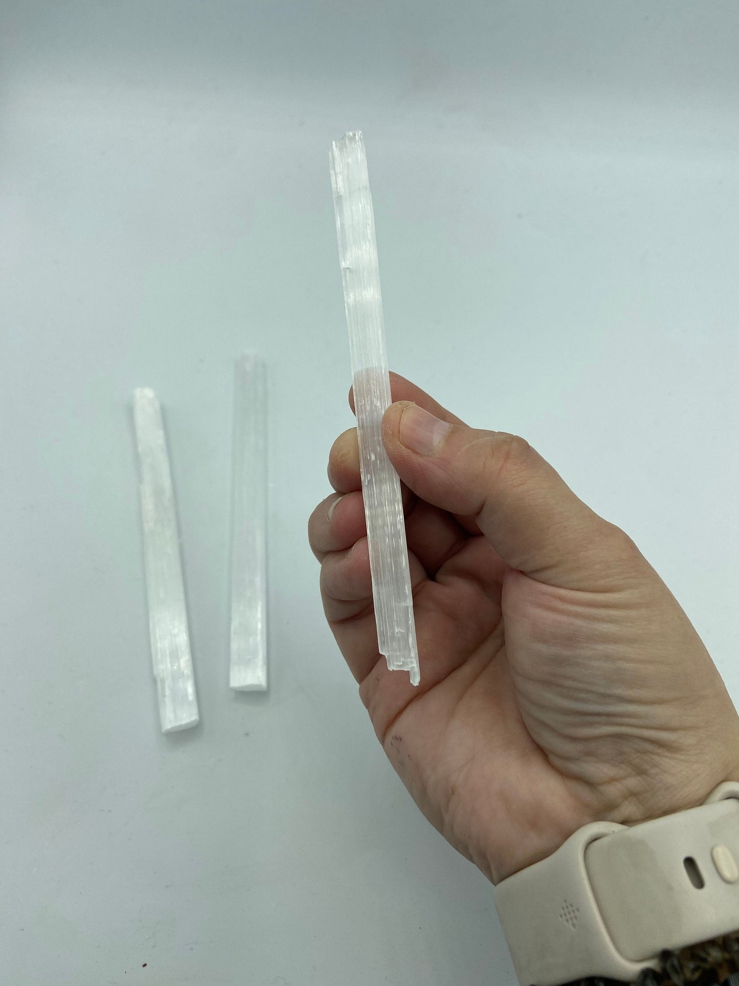 Selenite Wand approx 10-20cm Sticks, Selenite Charging Plate, Cleansing Crystal Stick, Aura Cleansing, Crystal Wand, Selenite Crystals