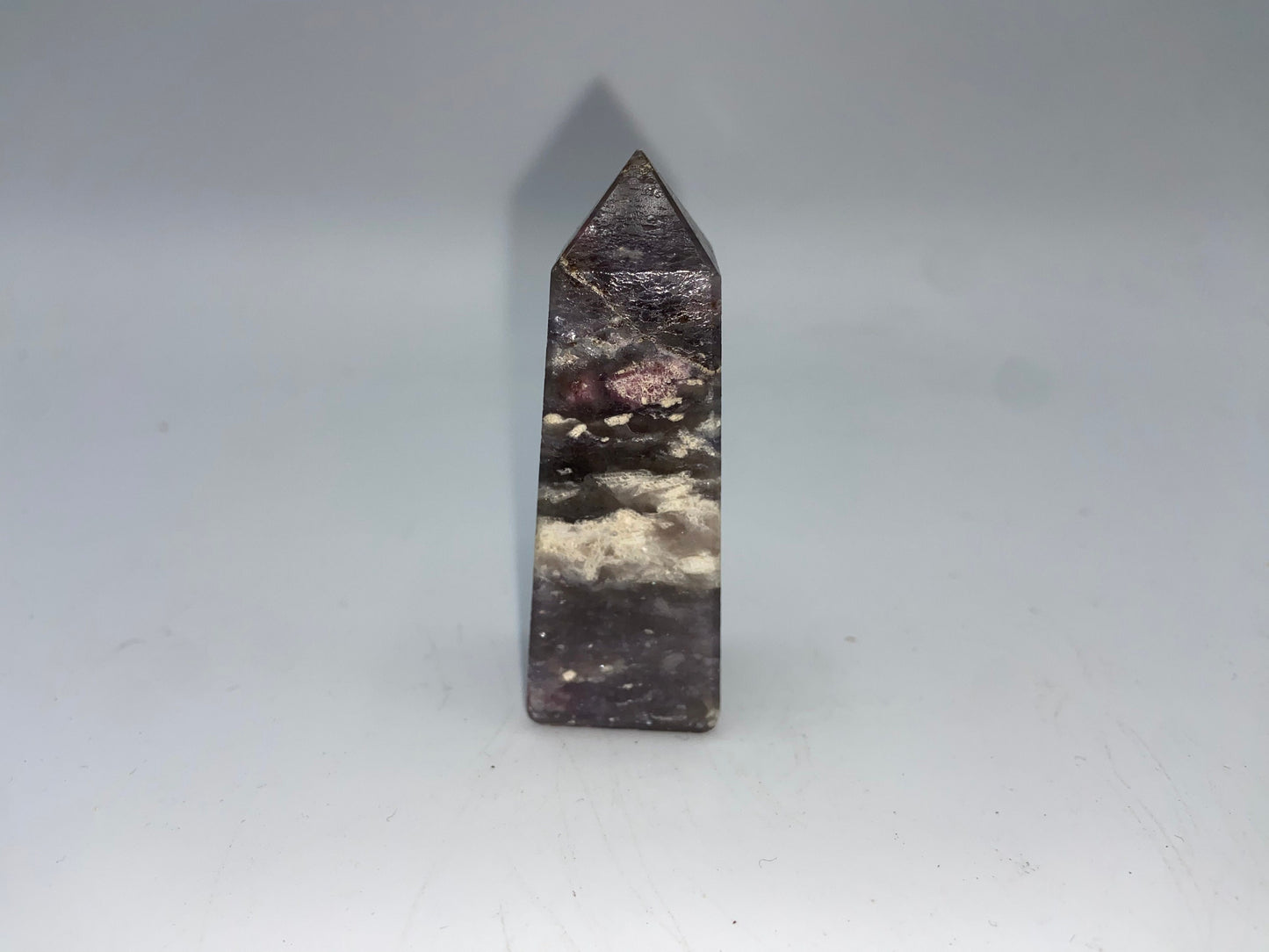 Unicorn stone, unicorn Crystal, Crystal tower, pink tourmaline/Rubellite, smoky quartz, clevelandite, lepidolite,