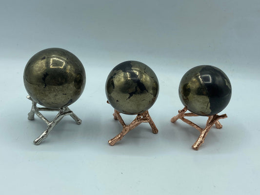 Pyrite sphere, Crystal Ball 48-56mm Healing Stones for Reiki for Chakra Balance, Energy & Meditation Gifts, choose your favourite