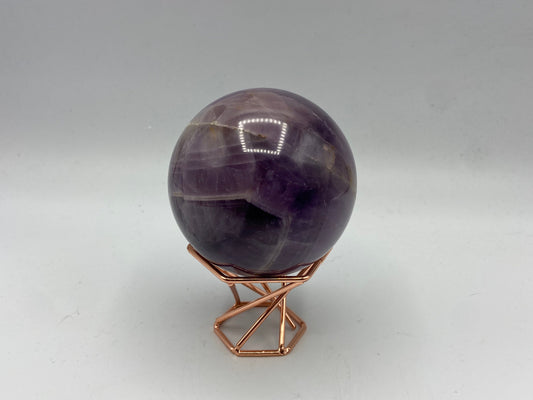 Purple Banded Chevron Amethyst Sphere 7.4cm approximately