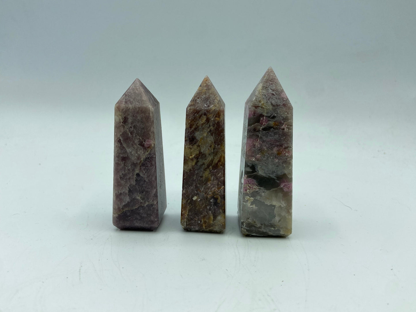 Unicorn stone, unicorn Crystal, Crystal tower, pink tourmaline/Rubellite, smoky quartz, clevelandite, lepidolite,