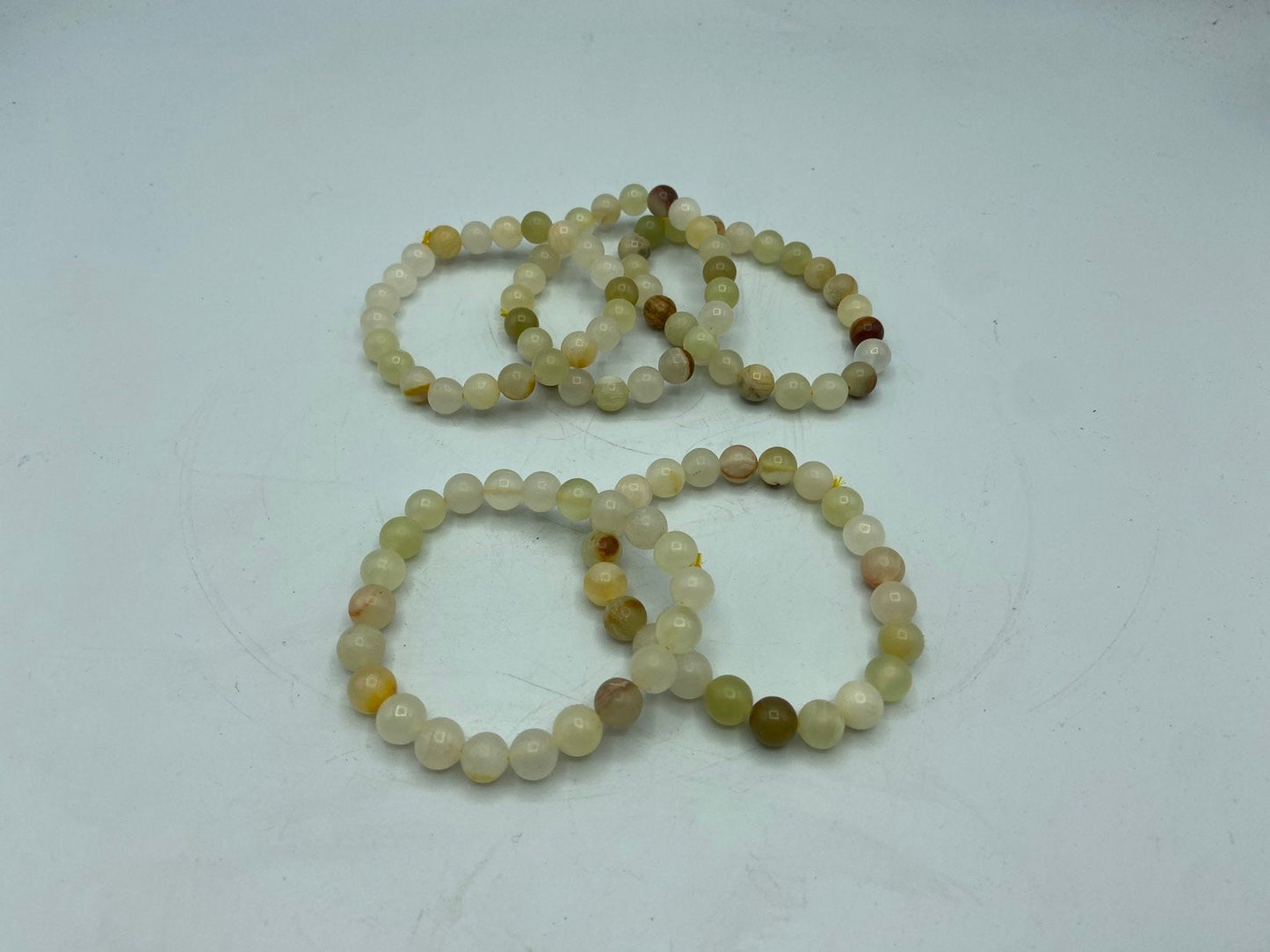 Afghanistan Jade beaded bracelet, Serpentine Jade bracelet