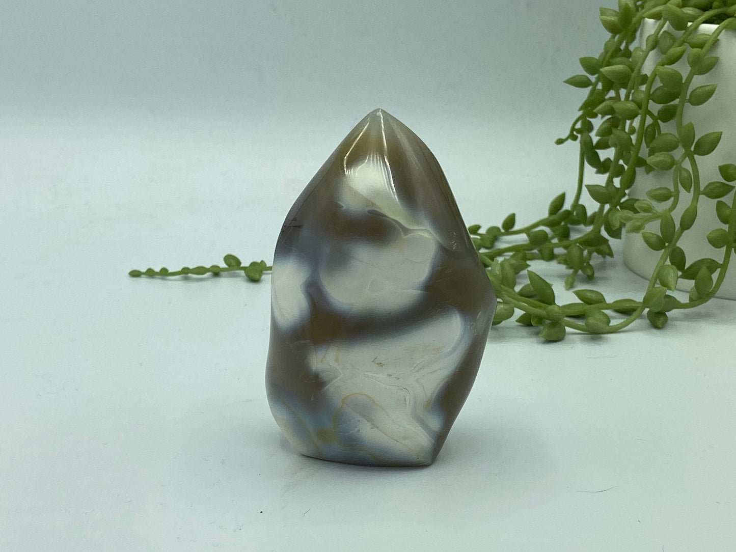 Orca agate flame, orca agate flame crystal, home decoration, healing crystals,