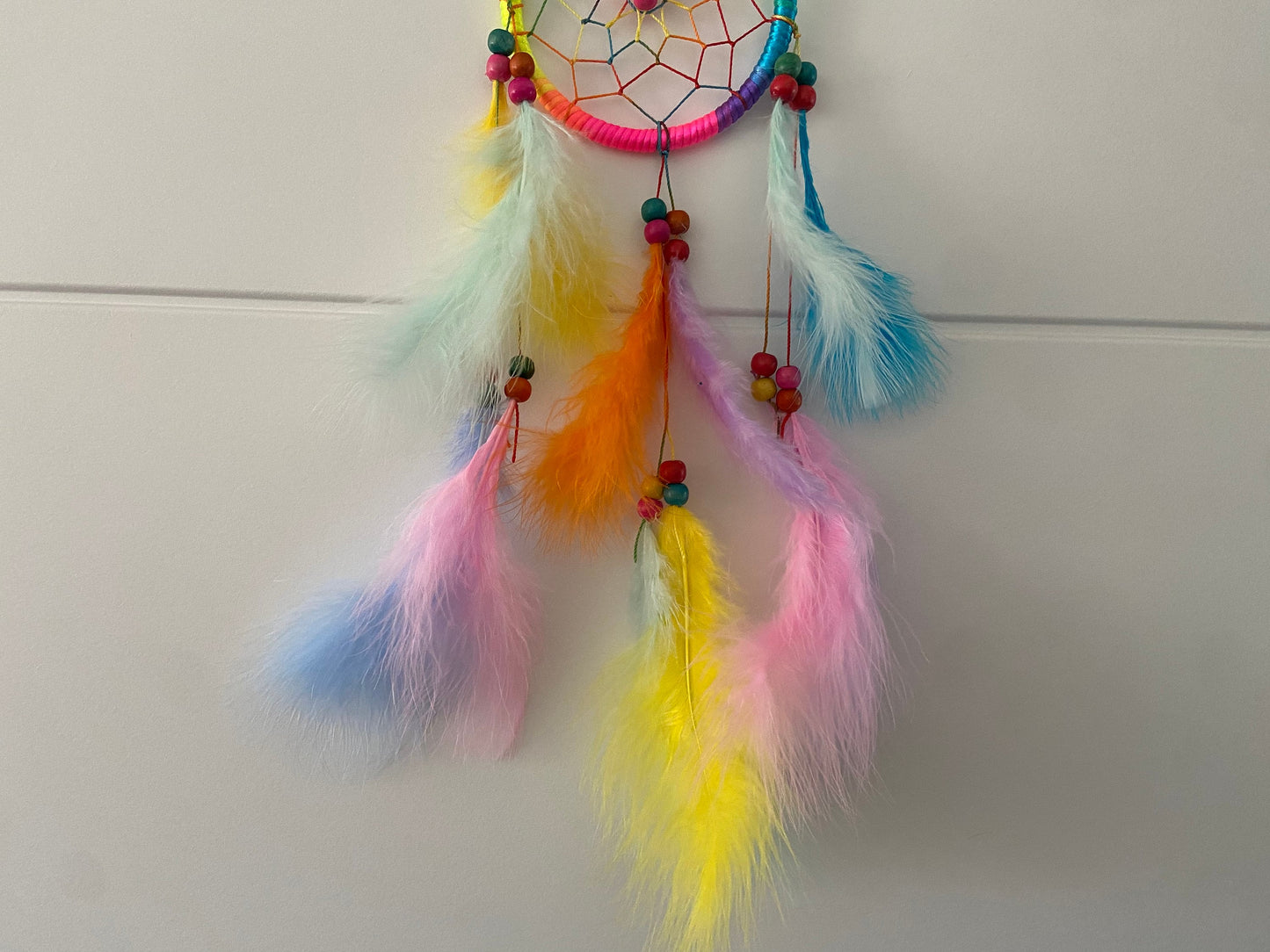 Rainbow dreamcatcher, Boho Bedroom Decor, Nursery Wall Decor, Boho, Baby Bedroom, Kids Room, pride, lgbtq+