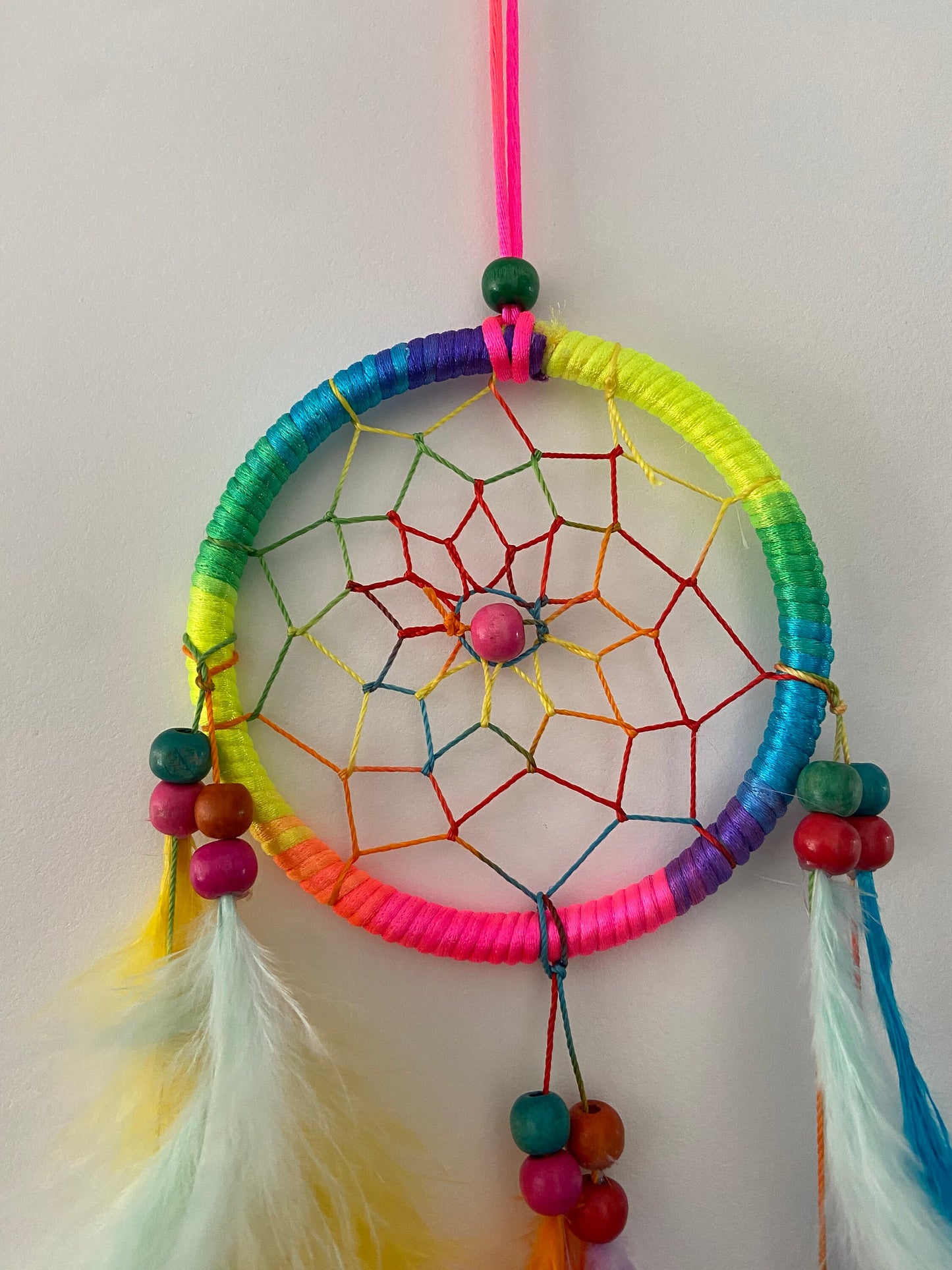 Rainbow dreamcatcher, Boho Bedroom Decor, Nursery Wall Decor, Boho, Baby Bedroom, Kids Room, pride, lgbtq+