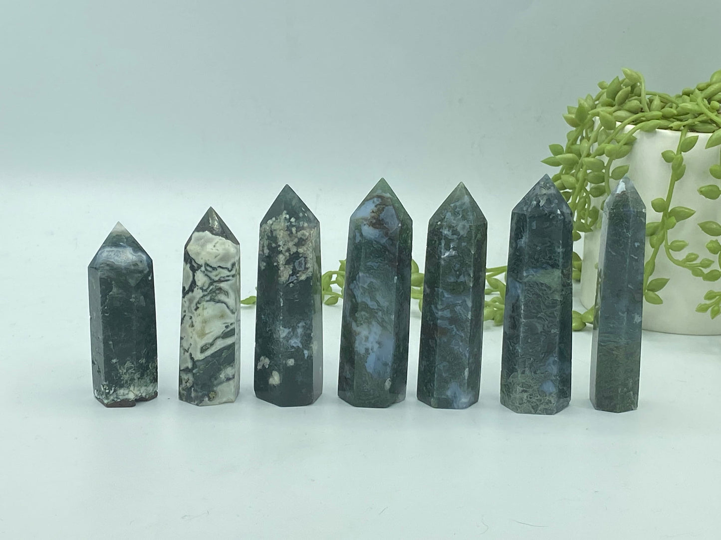 Moss agate towers, pick your favourite,