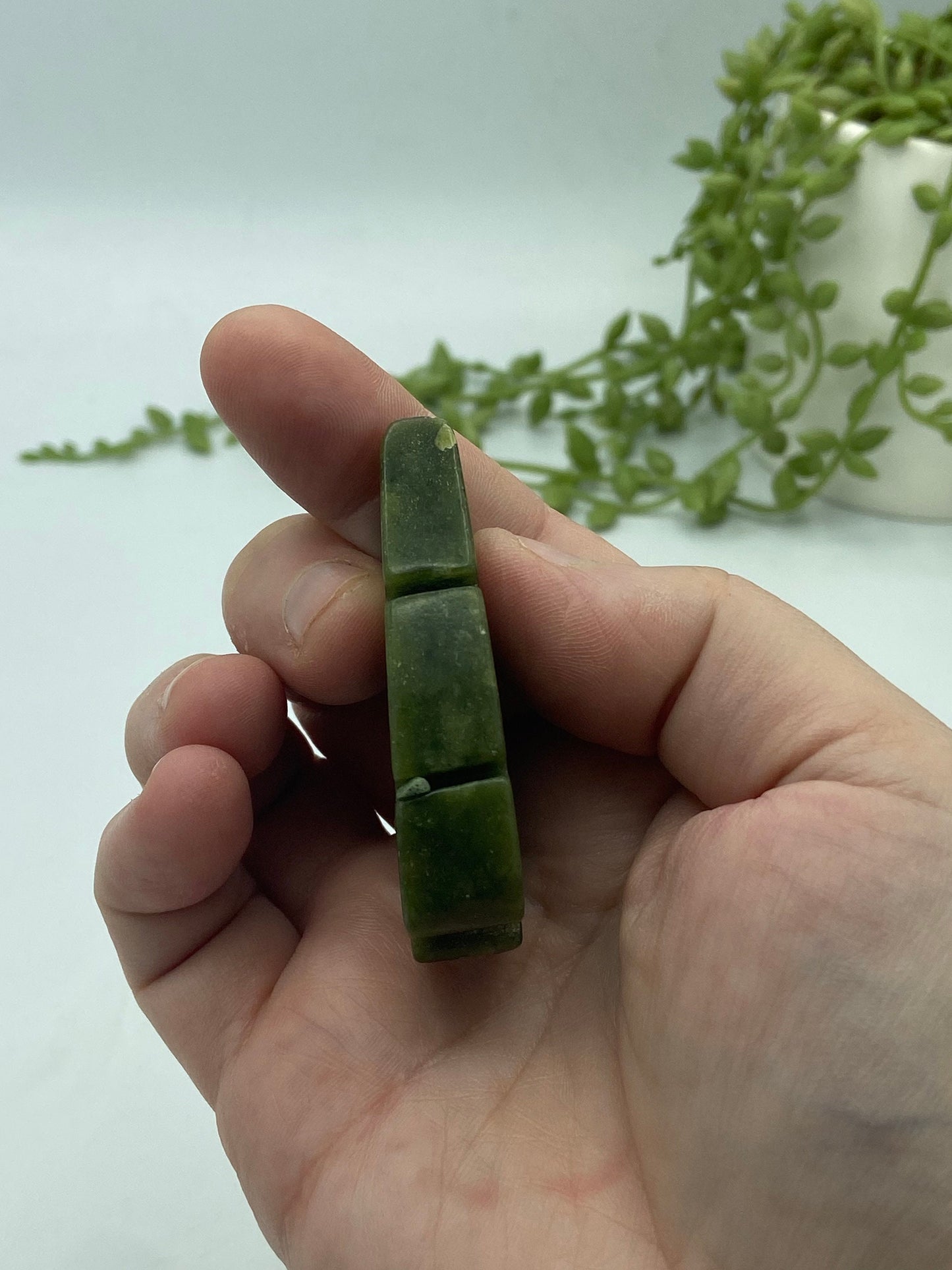 Serpentine leaf carving, new Jade, bowenite, serpophite, infinity stone, Crystal carving, gemstone leaves