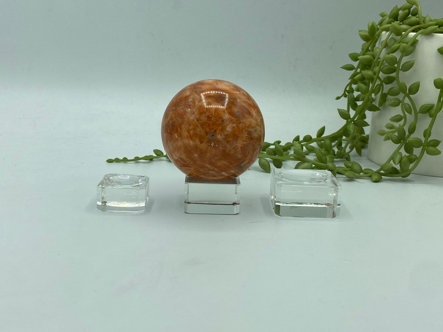 Glass sphere stand perfect for spheres, eggs and more. Various sizes available. For all crystals, rocks, minerals and more