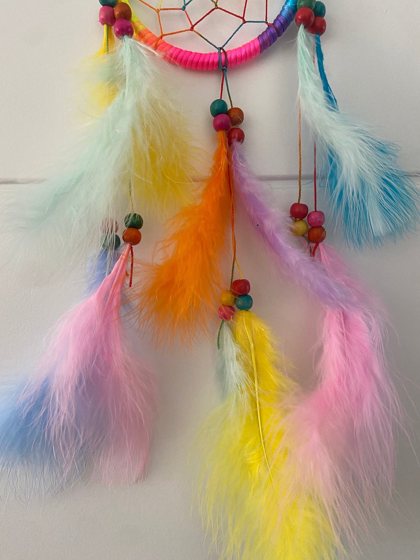 Rainbow dreamcatcher, Boho Bedroom Decor, Nursery Wall Decor, Boho, Baby Bedroom, Kids Room, pride, lgbtq+