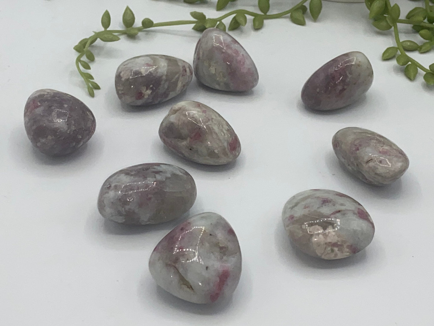 Pink tourmaline tumble stones extra large, pink blossom tourmaline, pocket stone