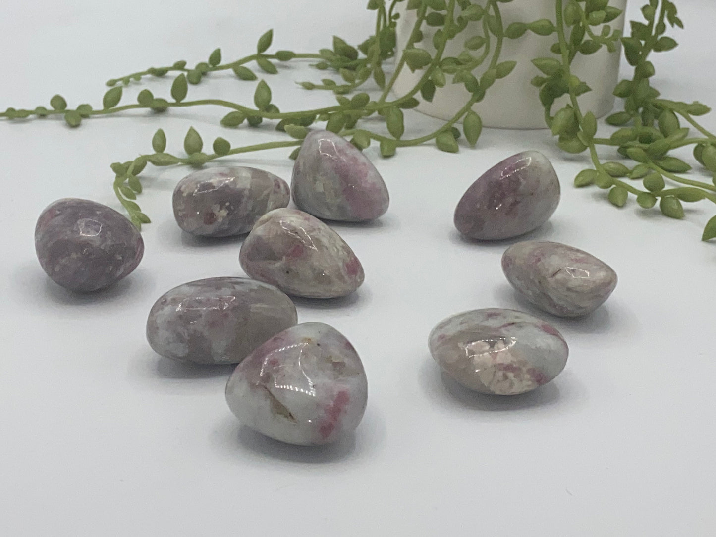 Pink tourmaline tumble stones extra large, pink blossom tourmaline, pocket stone