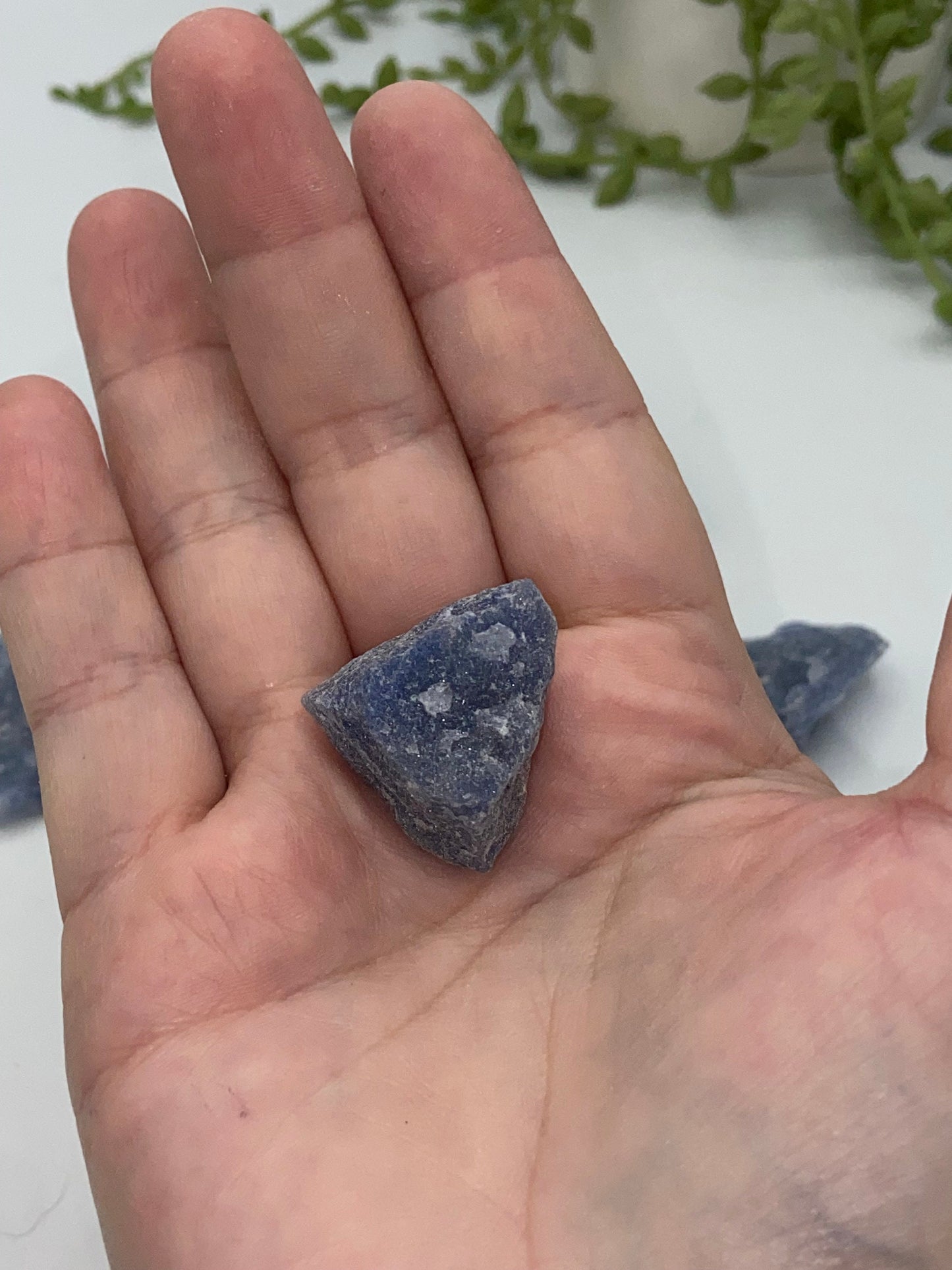 Blue Quartz Raw Chunk, raw specimen, natural crystal, raw quartz, rough crystal, sapphire quartz, adventurine quartz