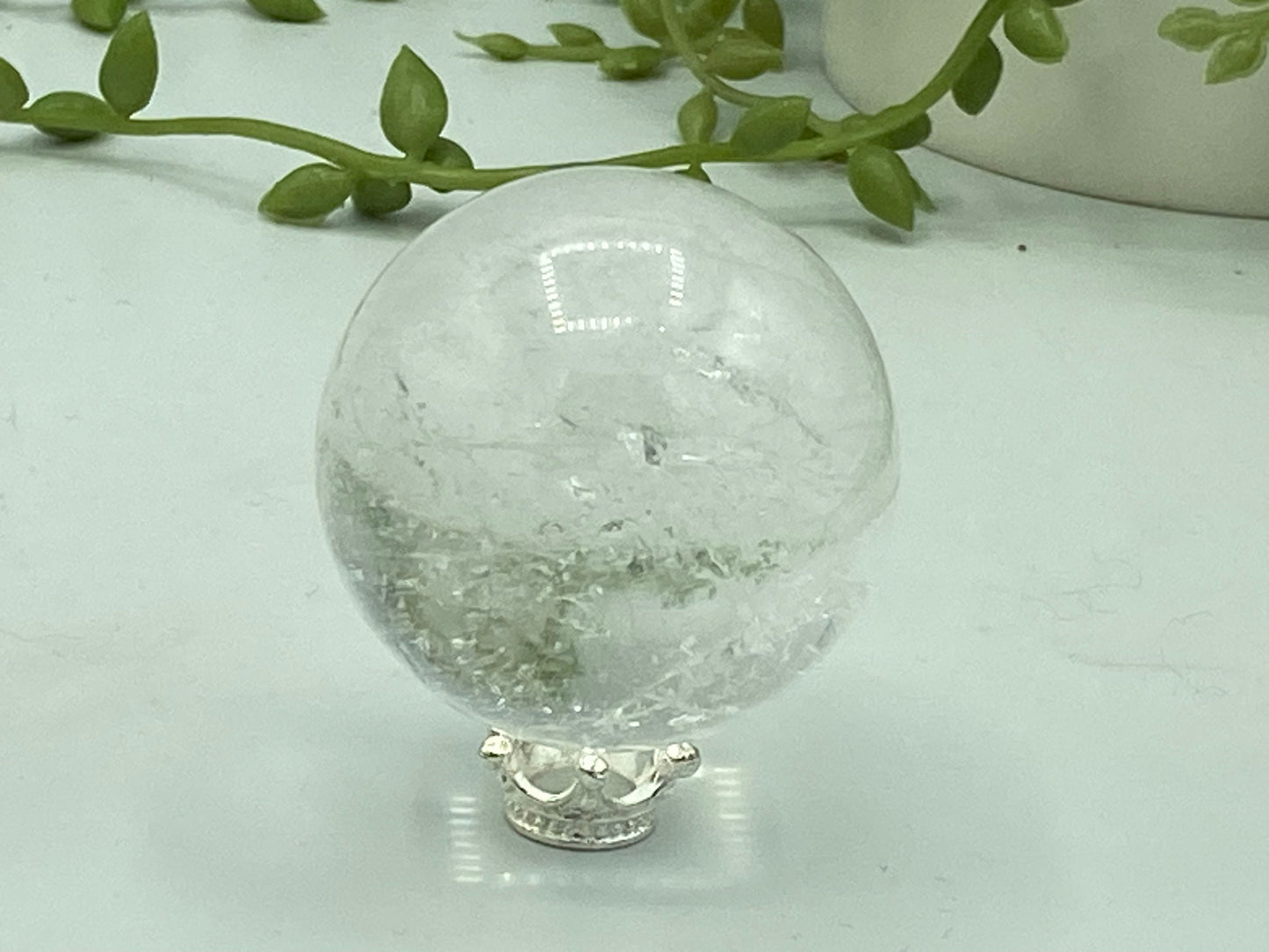 Clear Quartz Crystal Mini Spheres (B), Crystal Quartz Polished Stone Orbs, Crystal Decor, Crystal Collection