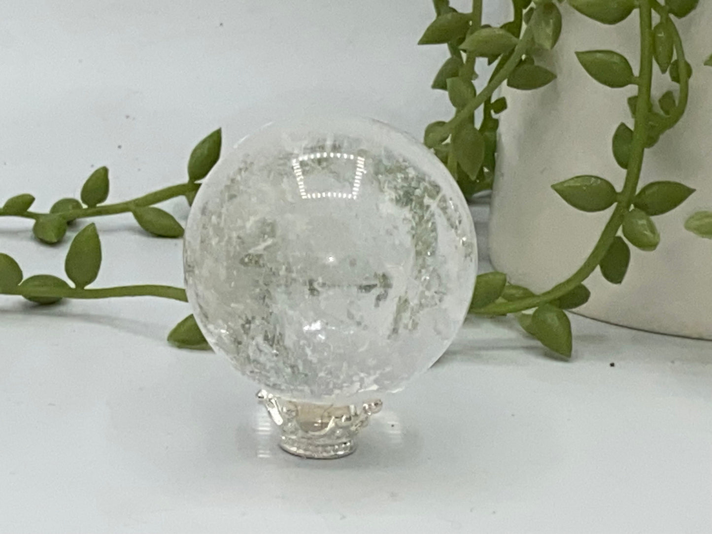 Clear Quartz Crystal Mini Spheres (B), Crystal Quartz Polished Stone Orbs, Crystal Decor, Crystal Collection