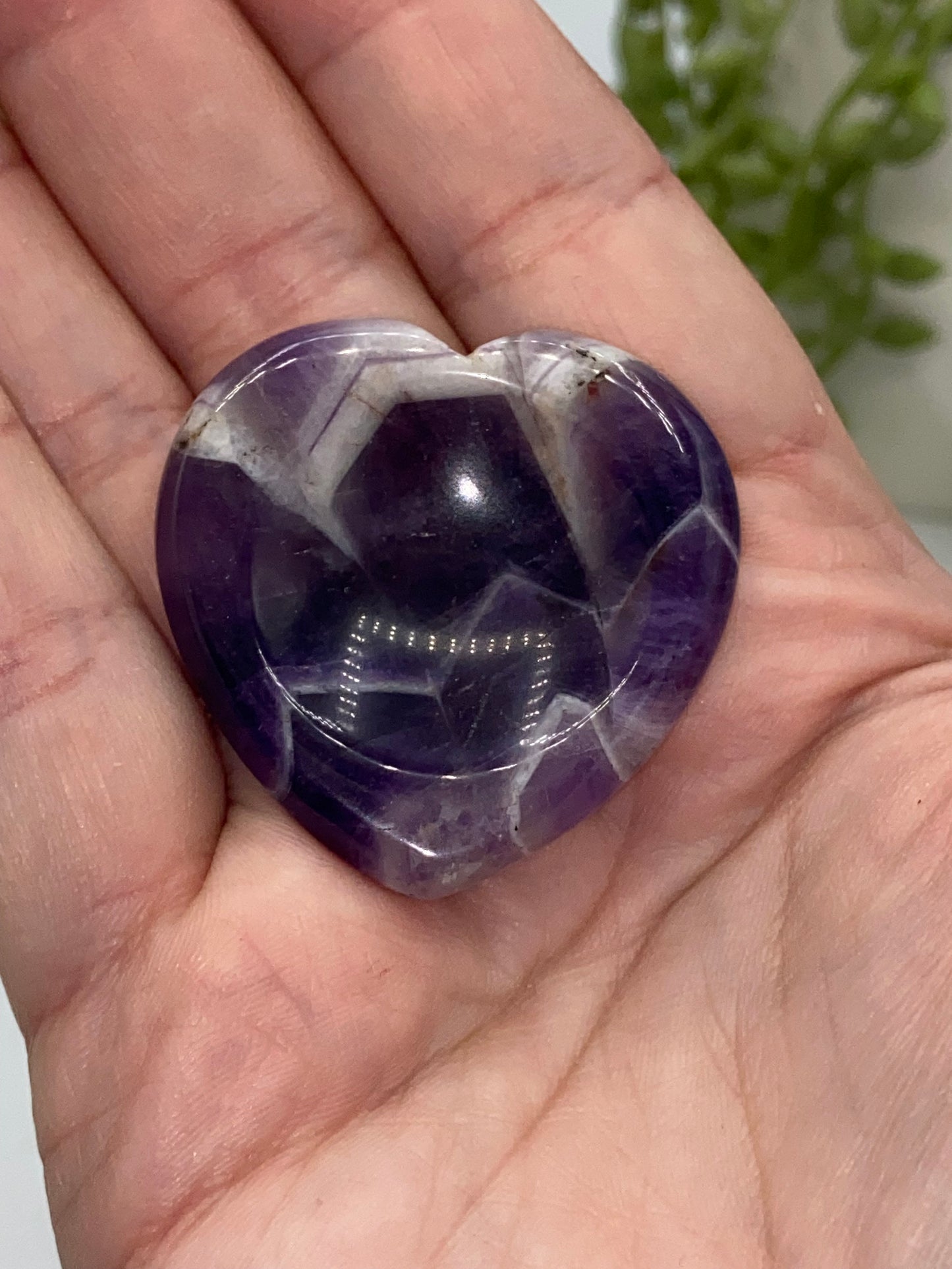 Heart shaped crystal worry stone, Dream Amethyst, Clear Quartz, Agate, Crystal worry stone, mini palmstone