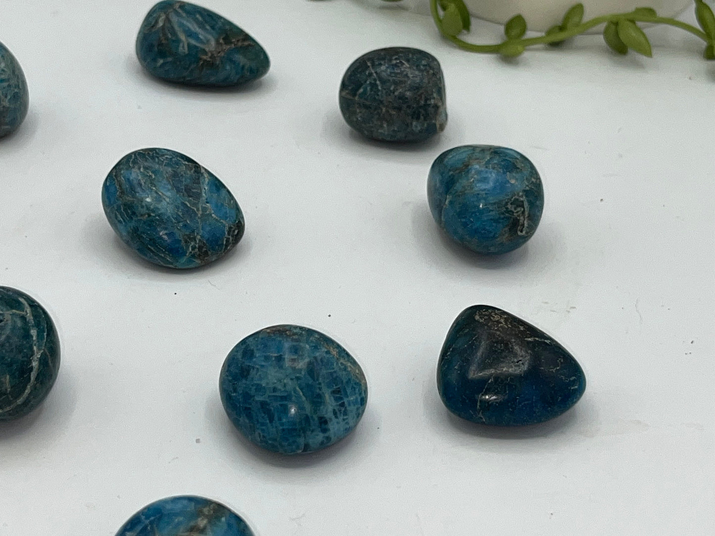 Apatite tumbled Crystal, Blue Apatite tumble Stone. Premium quality