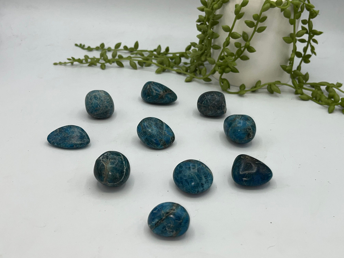 Apatite tumbled Crystal, Blue Apatite tumble Stone. Premium quality