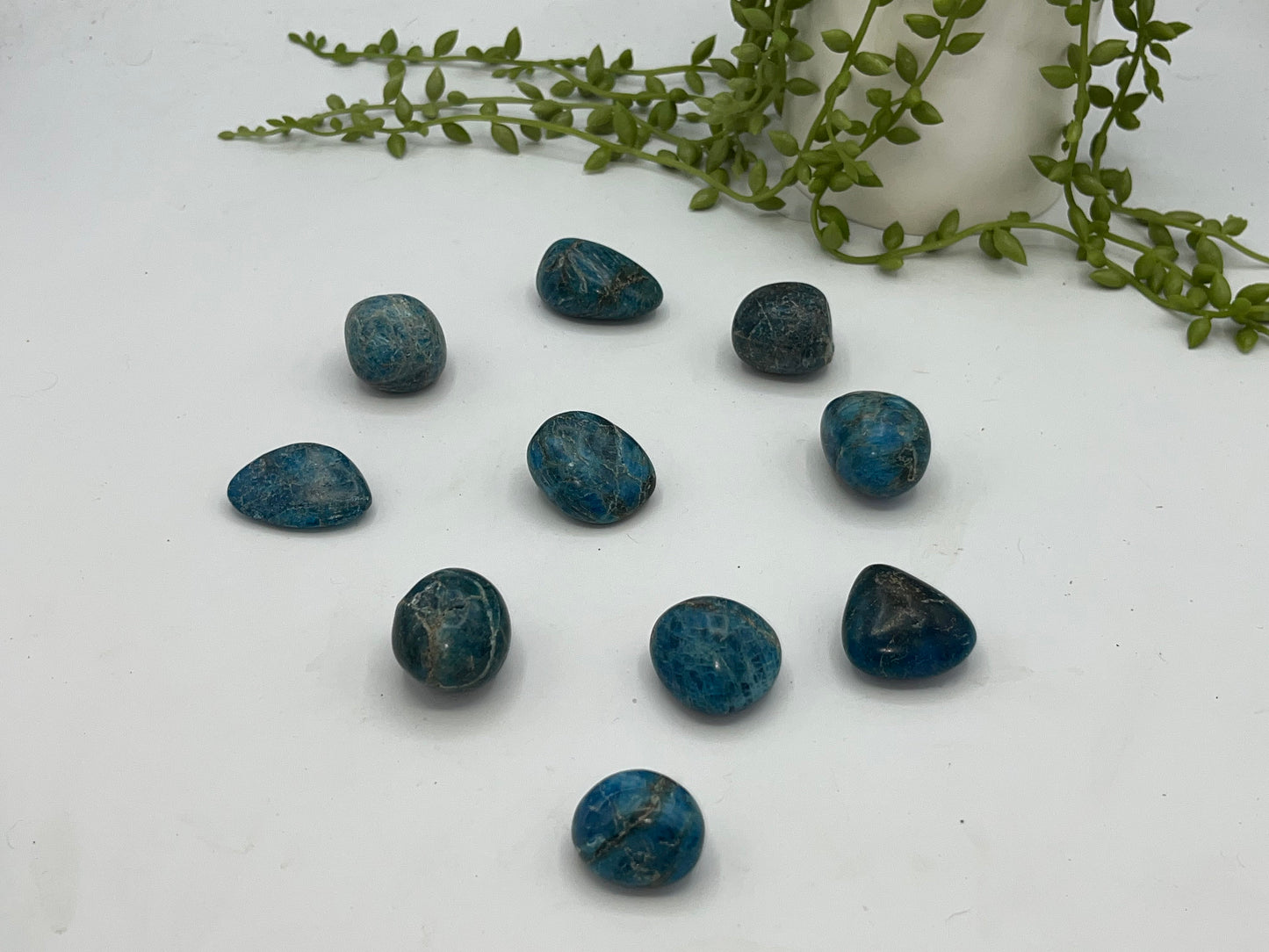 Apatite tumbled Crystal, Blue Apatite tumble Stone. Premium quality