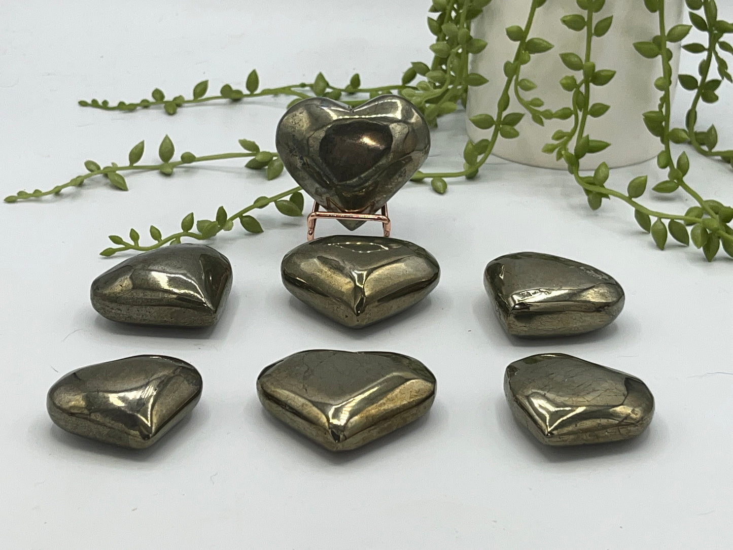 Beautiful pyrite puffed hearts, 8 to choose from. Fools gold heart, Manifestation, Protection, Grounding, Abundance