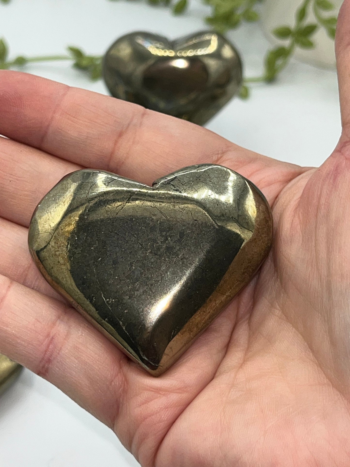 Beautiful pyrite puffed hearts, 8 to choose from. Fools gold heart, Manifestation, Protection, Grounding, Abundance