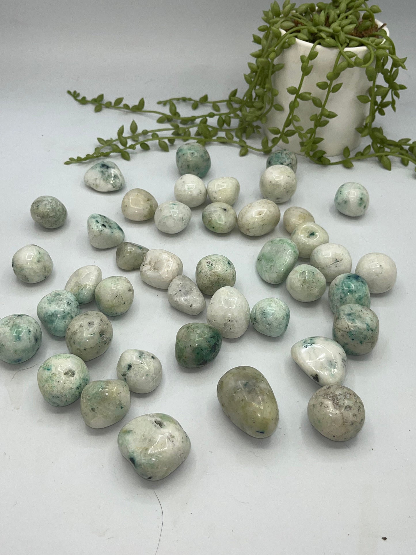 Beautiful Phoenix stone tumble, Ajoite Crystal, Crystal Chunk, small, medium, large, turquoise, chrysocolla, malachite