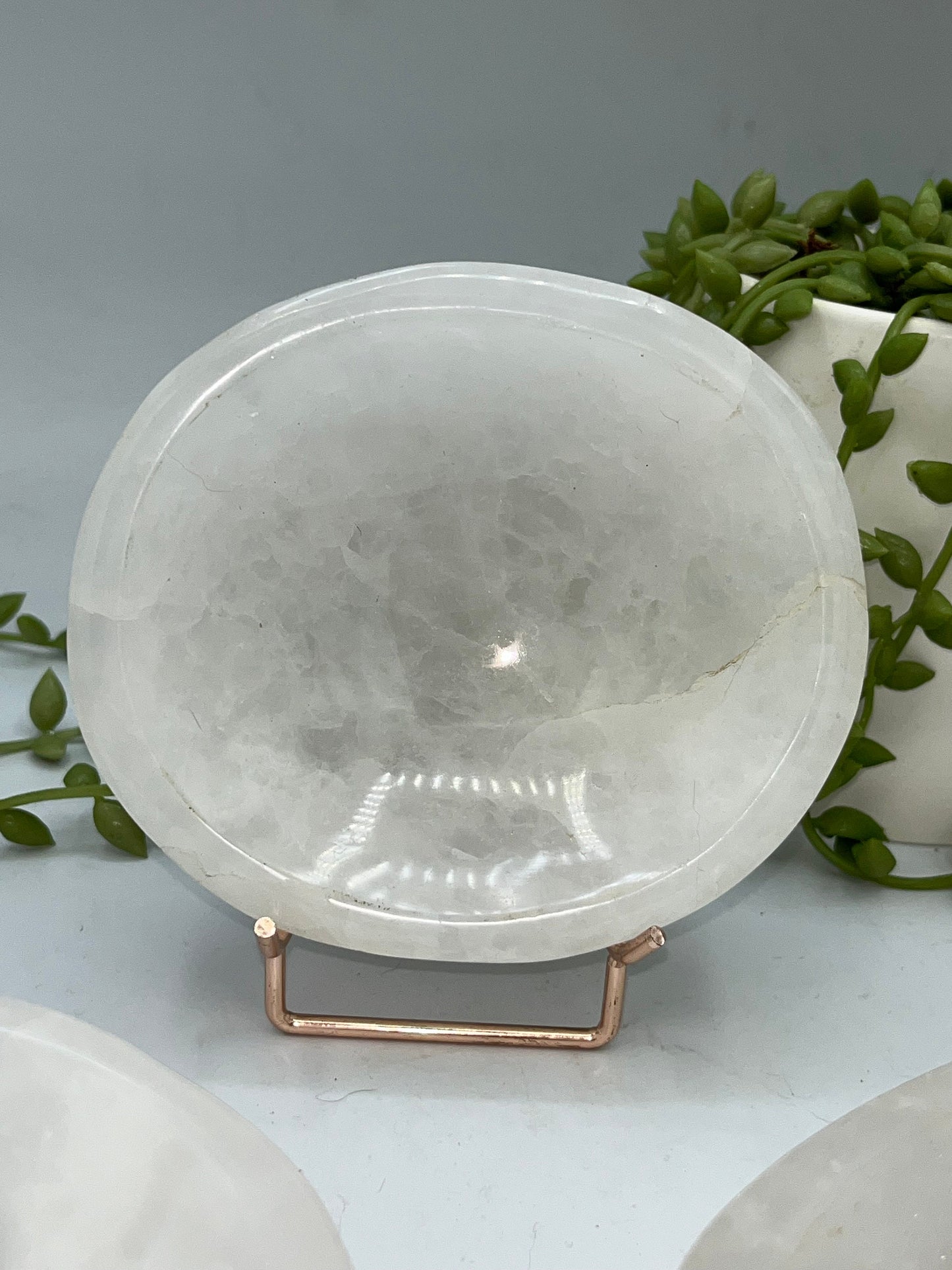 Clear Quartz bowl, Home Décor, Statement Piece, Altar/Offering dish,