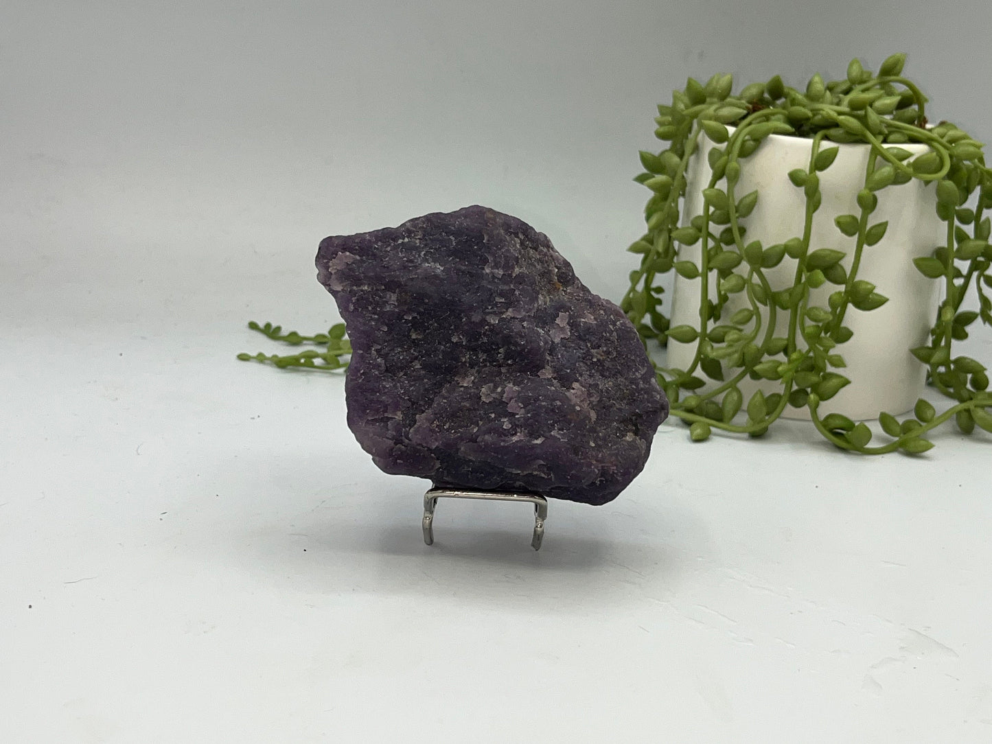 Lepidolite raw stone. Purple Mica, raw specimen, crystal specimen, purple Lepidolite