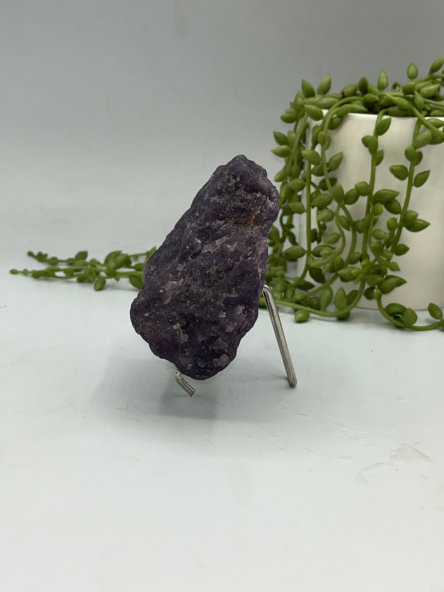 Lepidolite raw stone. Purple Mica, raw specimen, crystal specimen, purple Lepidolite