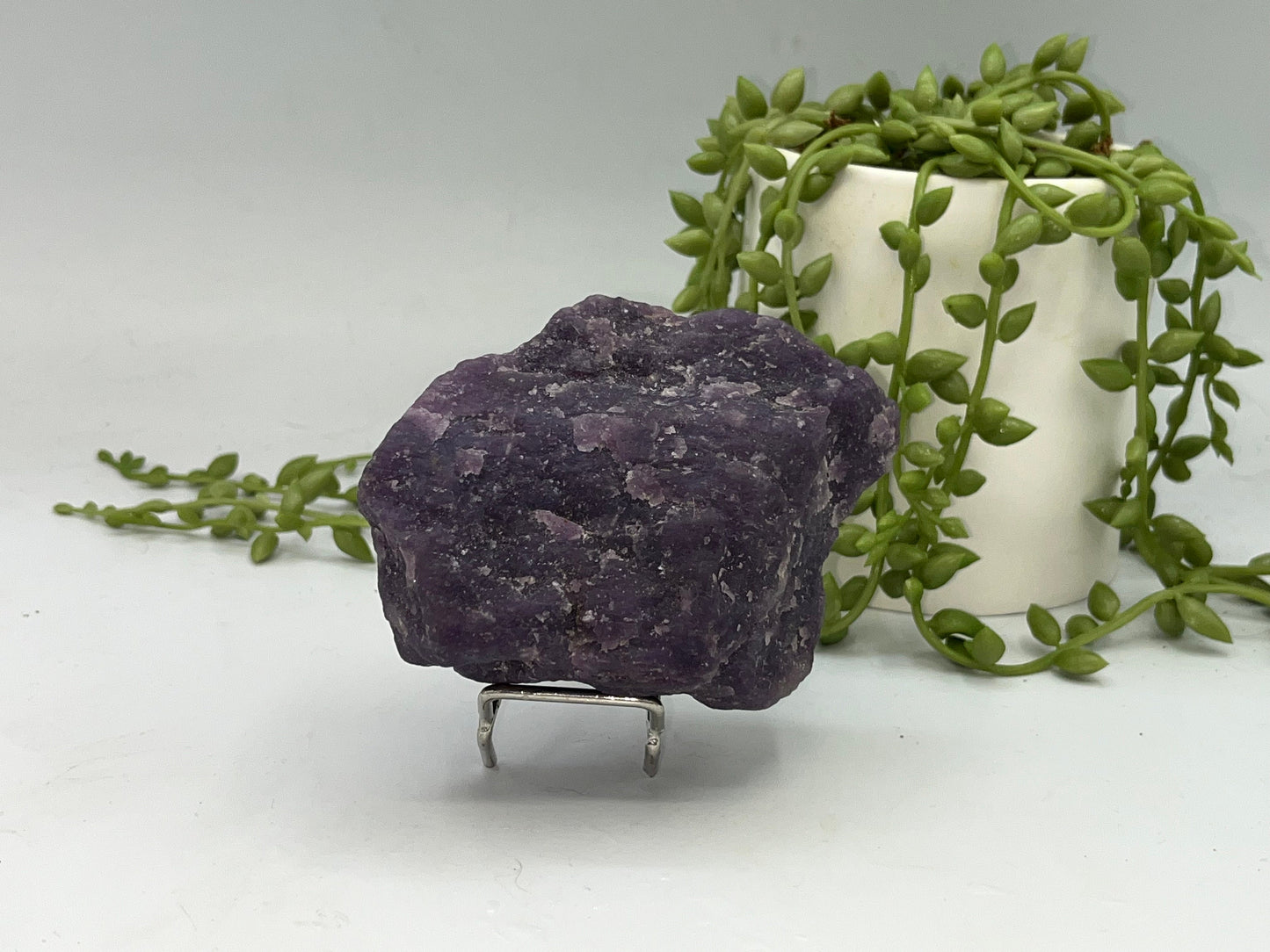 Lepidolite raw stone. Purple Mica, raw specimen, crystal specimen, purple Lepidolite