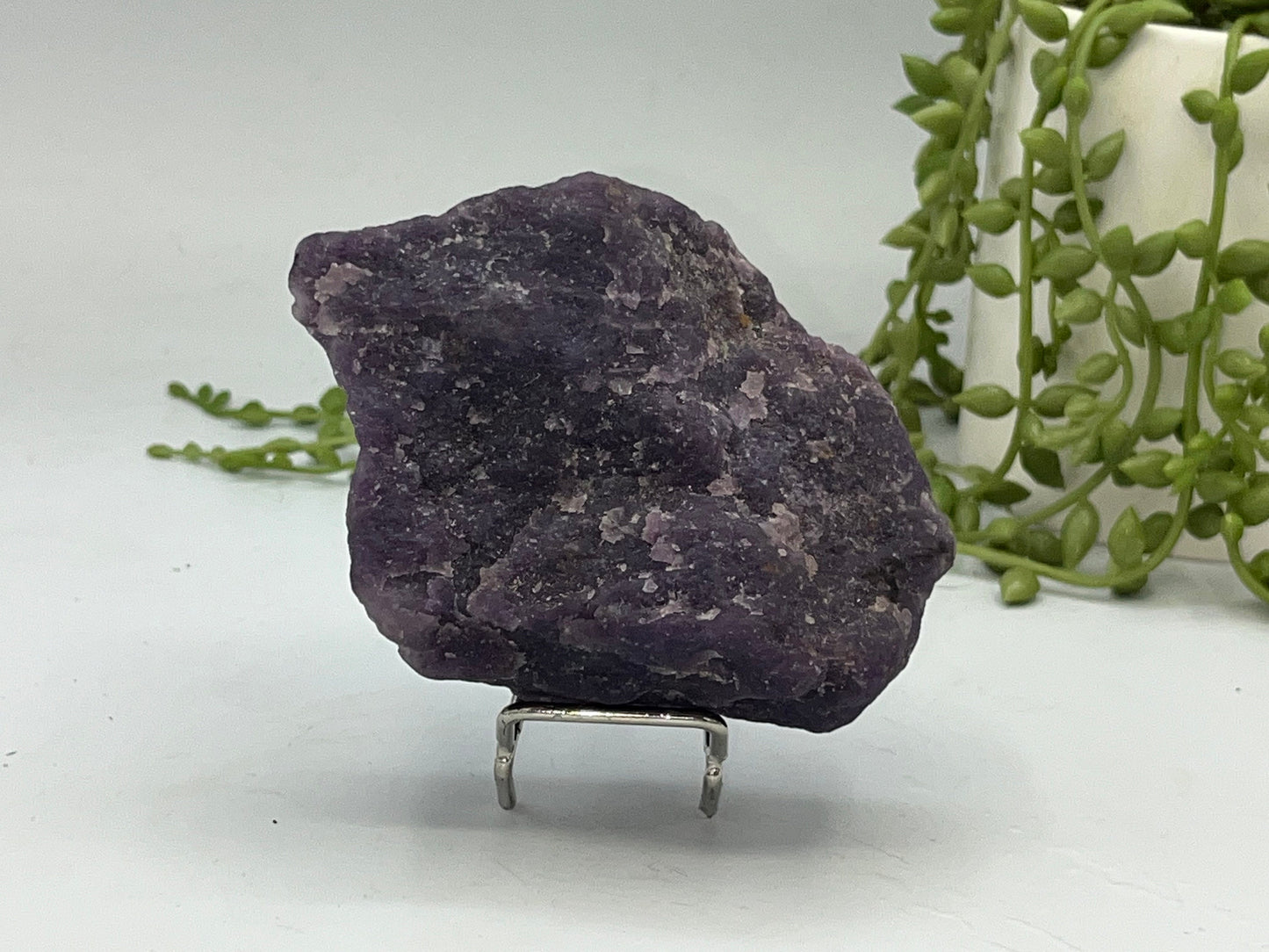 Lepidolite raw stone. Purple Mica, raw specimen, crystal specimen, purple Lepidolite