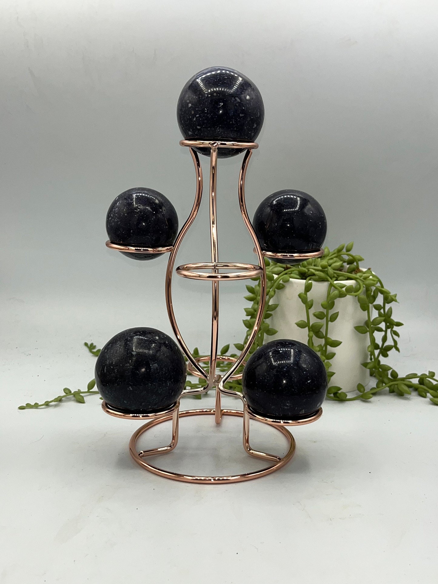 Brand new shape! 7 Sphere Holder gold, rose gold, black, silver, Sphere Stand, Sphere Holder, Egg Holder, Crystal Holder, orb stand