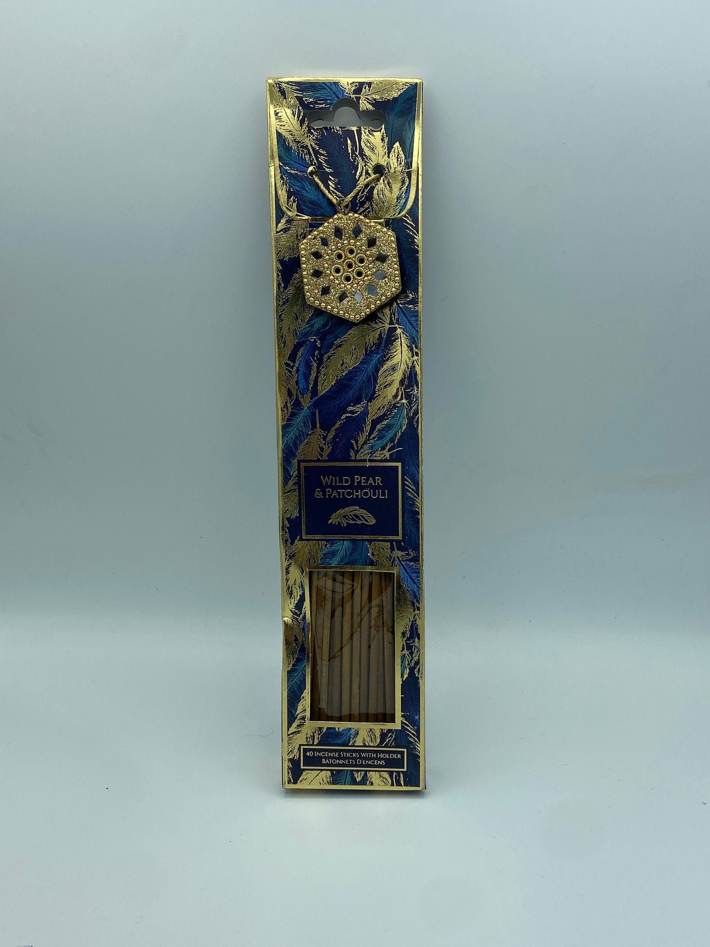 Incense sticks with incense holder included gift set, wild pear and patchouli, home scent, home fragrance