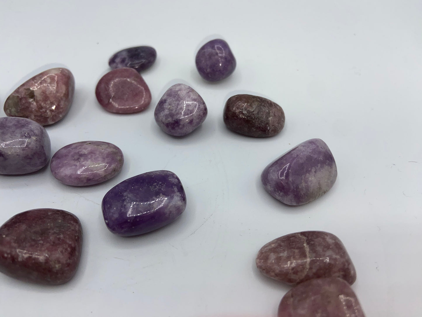 Lepidolite Tumble Rocks, Lepidolite Quartz Pocket Stone, Crystal Tumble Rocks, High Quality