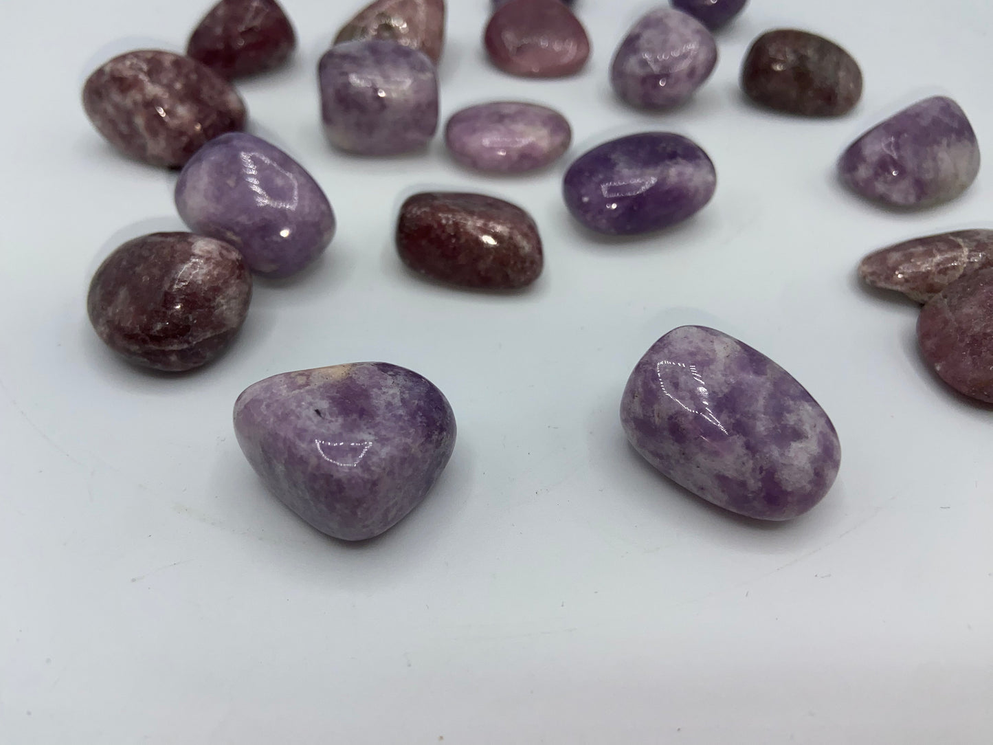 Lepidolite Tumble Rocks, Lepidolite Quartz Pocket Stone, Crystal Tumble Rocks, High Quality