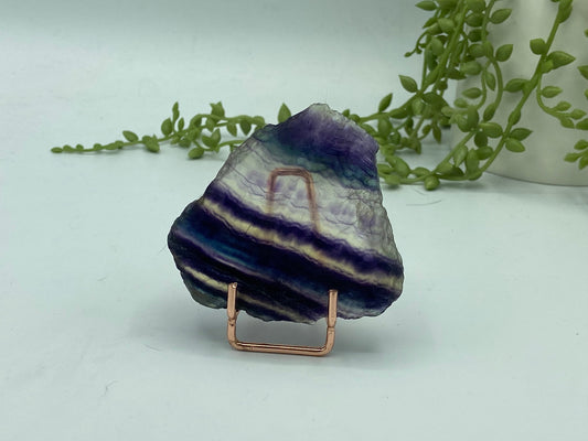 Fluorite slab/slices (D) Natural Rainbow Fluorite Slice, Crystal collection,crystal specimen, Rainbow Fluorite Slice, crystal Slice