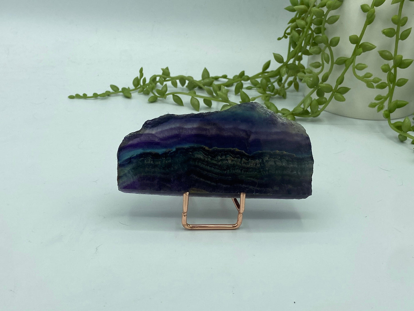 Fluorite slab/slices (C) Natural Rainbow Fluorite Slice, Crystal collection,crystal specimen, Rainbow Fluorite Slice, crystal Slice