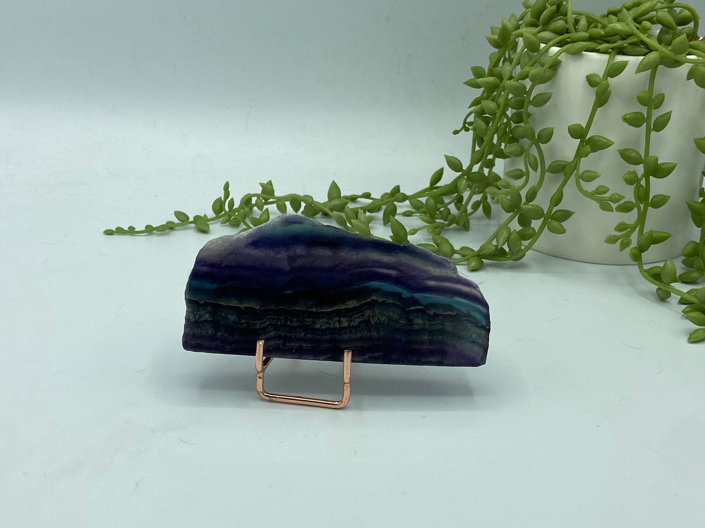 Fluorite slab/slices (C) Natural Rainbow Fluorite Slice, Crystal collection,crystal specimen, Rainbow Fluorite Slice, crystal Slice